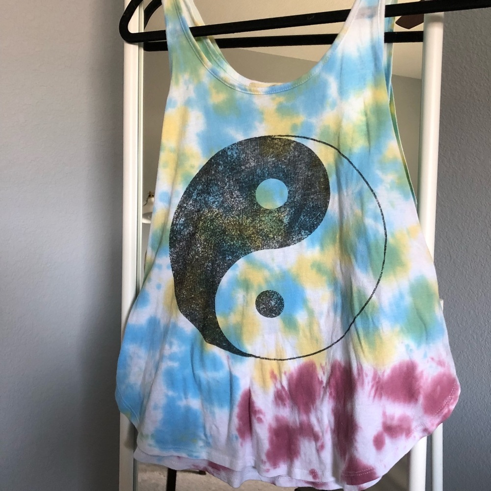 Urban Outfitters tie dye yin and yang Tank Top